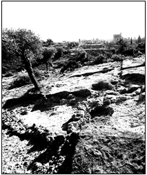 Black and white photo of Moni Odigitria.