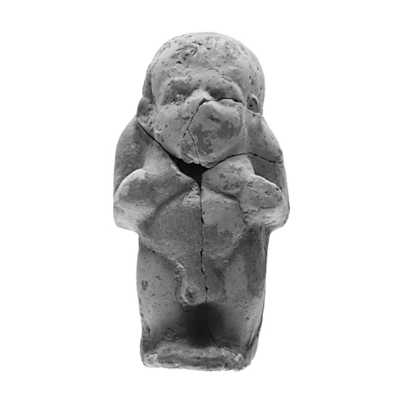 Black and white photo of Plate 13. figurine (III.185).